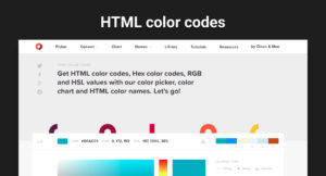 HTML color codes - 網頁設計師的 6 個實用小工具分享