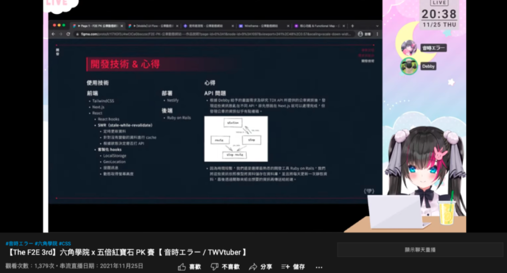 F2E-公車動態網站設計-直播活動截圖